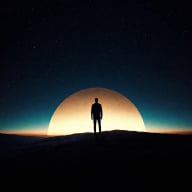 Person looking toward a horizon representing lifestyle freedom, independence and a balanced life